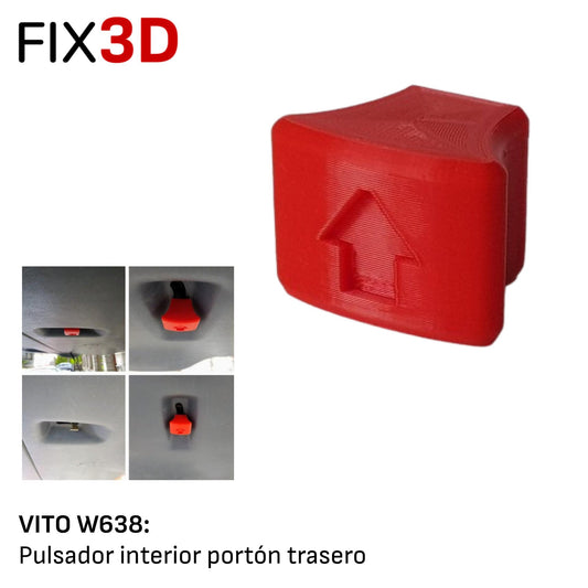 PULSADOR PORTÓN TRASERO VITO W638 ROJO